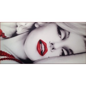 Stampa su tela effetto pelle "Marilyn Monroe" 120x200